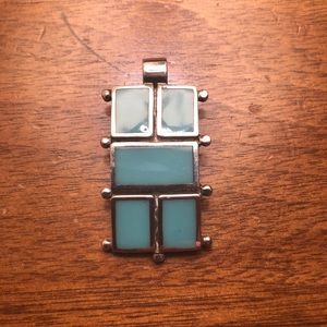 🔥 3 for $9 🔥 Turquoise Geometric Pendant